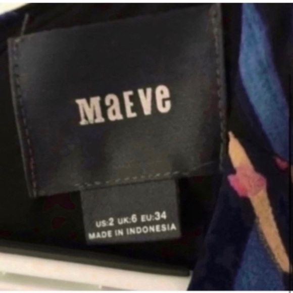 ANTHROPOLOGIE Blue Floral Dress - Picture 5 of 7